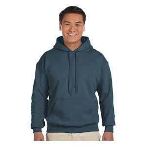 Sweat à capuche zippé en molleton épais personnalisé 100 % coton coupe oversize écoresponsable pour homme, décontracté à manches longues pour l'automne - Product Image 1