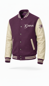 Manches en cuir style américain esthétique, lettres en chenille, vêtements professionnels pour l'université, vente en gros - Product Image 2