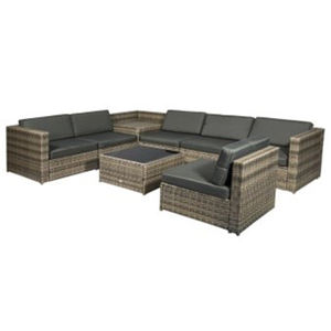 SF00003 Sofá Moderno de 8 Piezas, Juego de Muebles de Ratán para Patio de Villa, Muebles de Exterior con Mesa Auxiliar y Cojines, Directo de Fábrica en Vietnam - Product Image 1