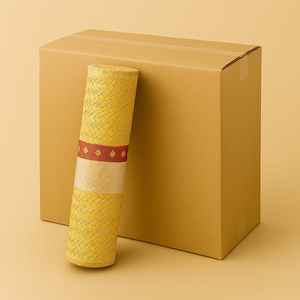 Alfombra de oración natural Sheetal Pati (Sajadah) |   Alfombra de Oración Hecha a Mano, Antibacteriana, Ecológica, con Base de Yute, Ligera, Ideal para Viajes y Uso Doméstico - Product Image 5