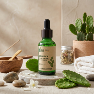 Flacon compte-gouttes en verre de haute qualité Nocas, sérum pour le visage 30 ml, extrait d'aloe vera et de cactus Nopalea, formule à absorption rapide - Product Image 4