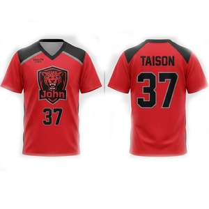 Maillot de lacrosse pour homme en maille polyester 240g, impression numérique par transfert thermique, anti-bactérien, anti-UV, coupe courte, uniforme d'équipe personnalisé - Product Image 1
