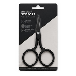 Professional Black Embroidery <b>Scissors</b> Stainless Steel Thread Snips <b>Sewing</b> Craft Precision Trimming <b>Scissors</b> OEM Manufacturer - Product Image 2