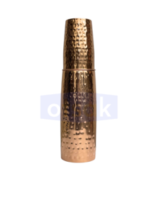 Traditional Handcrafted Eco-Friendly Copper <b>Water</b> <b>Bottle</b> Stylish and Portable for Office Home Gym and Gift - Product Image 5