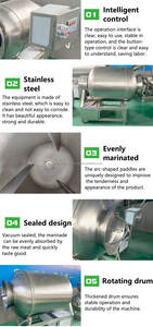 Professional Vacuum Rolling Kneading Pickle Machine Easy to Pickle Delicious Meat Salting Vacuum Tumbler <b>Salt</b> <b>Marinate</b> - Product Image 6
