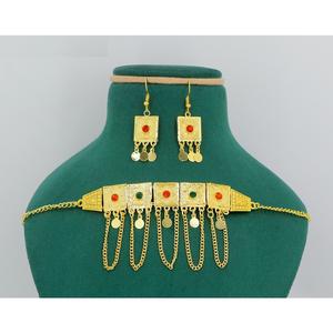 Collares de microformación chapados en oro, conjunto de joyería tradicional y de boda, regalo para mujer, diseñador de cobre y latón Martasha - Product Image 2