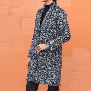 Manteau en laine noir pour femme PW4330 - Product Image 2
