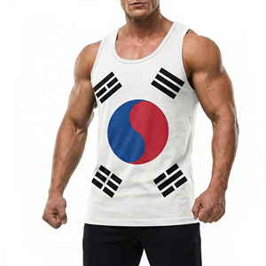 Factory Direct Men's Tank Top Custom Color Size Logo Sleeveless Muscle Tee Wholesale Price Quick Dry Gym Fitness <b>Vest</b> Tank Tops - Product Image 3