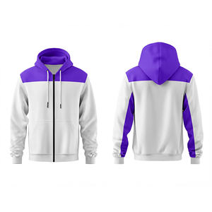 Vente en gros de sweat-shirts à fermeture éclair intégrale, design personnalisé, mélange coton et polyester, chauds pour l'hiver, pour hommes, femmes et jeunes, veste à capuche pour l'entraînement, vêtements de sport - Product Image 4