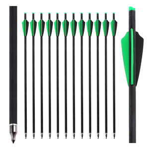 ขายส่งโดยตรงจากโรงงาน ลูกศรหน้าไม้ไผ่ ขนาด 7.62 มม. ความยาว 16/18/20/22 นิ้ว ทำจากคาร์บอนไฟเบอร์และเหล็ก พร้อมปีกพลาสติก - Product Image 5