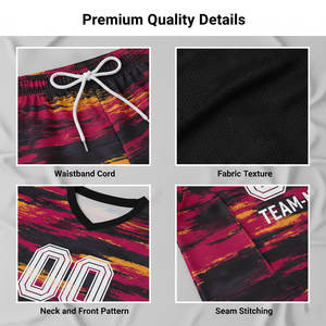Maillots de football personnalisés de haute qualité, imprimés par sublimation, séchage rapide, protection UV, respirants, ensembles d'uniformes d'entraînement de football à manches courtes - Product Image 6