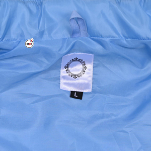 Chaleco Acolchado Sin Mangas para Hombre, Color Azul Claro, Cuello Alto, Cierre de Cremallera, Resistente al Viento, Ropa Casual de Otoño con Logotipo Personalizado - Product Image 6