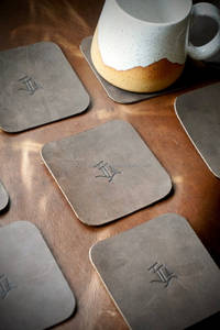 Posavasos de Cuero Genuino Premium en Blanco para Manualidades, Compra al por Mayor, Cuadrados y Redondos, para Tazas de Café, Proveedor LC-0071B - Product Image 6