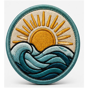 Custom Embroidery <b>Patches</b> <b>Sew</b> <b>On</b> Fabric <b>Patches</b> For Jackets Bags Hats Clothing Decoration And Fashion Use - Product Image 1