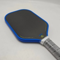 Raquette de pickleball MST BnB Loco Blue Pro pour T700 en fibre de carbone, durable, écologique, 40 trous, 16 mm, thermoformée, hybride