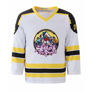 Vente en gros de sweats à capuche personnalisés à manches longues en polaire pour le hockey sur glace, tissu polyester, sublimation, sweats à capuche pour le hockey sur glace, uniforme de hockey, 280g - Product Image 2