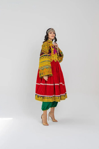 Vestido Afgano Kuchi con Bordado y Encajes, Personalizado para Mujer, de Alta Calidad, Estilo Afgano, Trajes Tribales Cómodos, Superventas - Product Image 2