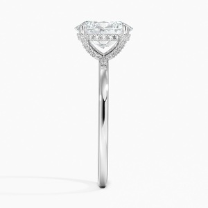 Elegant White Silver <b>Crystal</b> <b>Ring</b> Perfect Engagement Wedding Anniversary Gift for Her Timeless Classic Design - Product Image 3