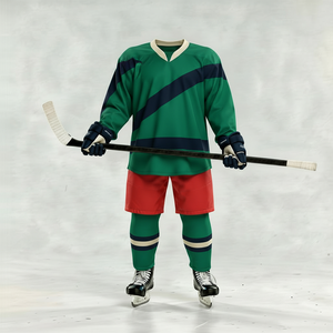 Uniforme de hockey sur glace en polyester, design sublimé, maillot d'équipe personnalisé, vêtements d'entraînement athlétique grande taille - Product Image 4