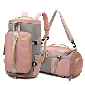 HUSKY SPORTSWEAR High Quality Polyester Convertible <b>Backpack</b> Duffel Zipper Hasp Camouflage USB Charging Comfortable Fit - Product Image 1