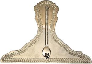 Ensemble d'outils maçonniques – Taille standard, finition dorée avec intérieur en velours noir, outils maçonniques avec boîte en bois – Équerre, Compas, G - Product Image 3