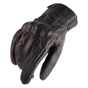 Guantes de cuero Vintage para motocicleta, equipo de moto de dedo completo, guantes de protección deportivos amarillos para hombre y mujer, guantes de protección para ATV, guantes para hombre y mujer - Product Image 4