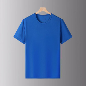 T-shirt à manches courtes col rond, 150g, été, séchage rapide, absorbant la transpiration, respirant, avec broderie et impression personnalisées du logo OEM. - Product Image 3