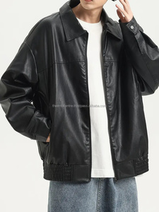 แจ็กเก็ตหนังแฟชั่นสำหรับผู้ชายแจ็กเก็ตหนังแฟชั่นปรับแต่งได้สไตล์ใหม่ - Product Image 4