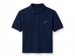 Chemise de golf pour homme, noire, à manches courtes, en tricot uni, respirante, avec logo brodé, boutonnée - Product Image 1