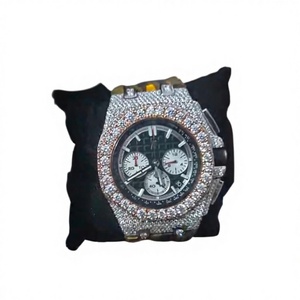 Reloj de Lujo con Incrustaciones de Diamantes Moissanite en Acero Inoxidable para Hombre, Movimiento Automático Personalizado - Product Image 2