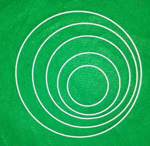 Cercle métallique rond pour attrape-rêves mural, cadre minimaliste pour décoration artisanale, pièce unique - Product Image 2