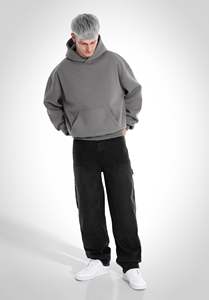 380 500 Gsm Cotton Blank Plain Luxury Cropped Hoodie <b>Pullover</b> <b>Men</b> Custom Oversize Streetwear Heavyweight <b>Men</b> Hoodies Sweatshirts - Product Image 4