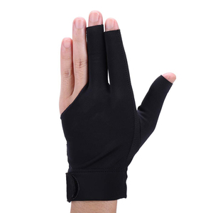 Guantes de Snooker Cómodos, Personalizables en Talla y Color, Servicio OEM/ODM, Guantes de Billar Transpirables de Una Mano, Teñidos en Color Liso - Product Image 1