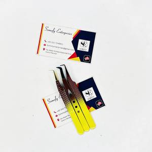 Pince à cils professionnelle en acier inoxydable de précision, durable, nouvelle collection de couleurs avec embouts plasma multicolores et embouts en fibre - Product Image 4