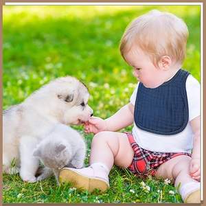 Bavoirs pour bébé en bambou biologique, extensibles, pour la dentition, l'alimentation et la récupération des bavures - Product Image 5