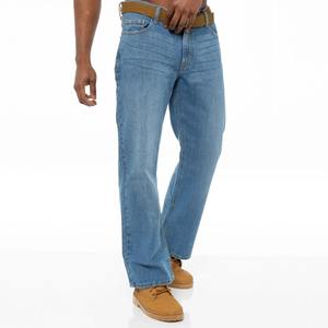 Hot Selling High Quality Lightweight Regular Fit Casual Bo Ut Jeans Wide Leg Flared <b>Denim</b> Belted Drawstring Closure <b>Trousers</b> - Product Image 5