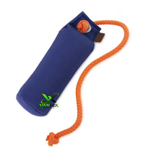 VANTEX SPORTS Fausse-vieuse d'entraînement légère et simple en toile rouge pour chiens et chats avec poignée en corde orange, jouet réutilisable pour animaux de compagnie toutes saisons - Product Image 3