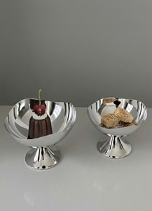 Premium Quality Stainless Steel Silver Finishd <b>Pedestal</b> Decorative Bowl Perfect For Fruits Serving And Chocolate Display - Product Image 2