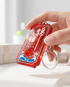 Acrylic Anime <b>Keychain</b> Creative Series with <b>Custom</b> Logo and Color for Insurance and Event Gifts - Product Image 5