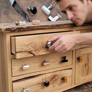 Wooden Resin Brass Stone Industrial <b>Knobs</b> Handles <b>for</b> Doors Drawers Cabinets Cupboards Kitchen <b>Dresser</b> Bedroom Hospital Hotel - Product Image 2