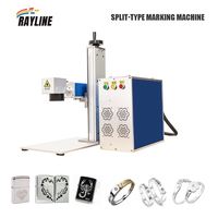 Marqueur laser à fibre mini de bureau 20W 30W 50W 100W pour la gravure de bijoux, montres et bagues en or, argent et acier inoxydable