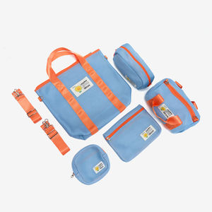 Sac cosmétique en maille pliable, léger et durable, avec fermeture éclair, capacité moyenne, couleur personnalisée, design tendance - Product Image 6