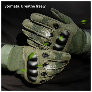 Gants de moto en PU personnalisés, écologiques, thermiques, imperméables, à écran tactile, à doigts entiers, longueur poignet, pour VTT - Product Image 3