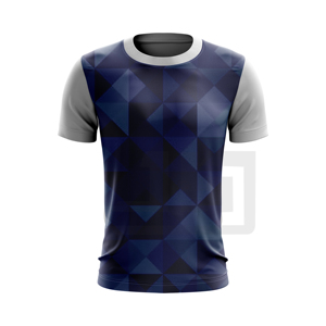 Camiseta Cómoda para Hombre, Tejido Transpirable de Spandex/Poliéster, Cuello Redondo, Estampado Tie-Dye, Manga Corta, Corte Clásico Regular - Product Image 4