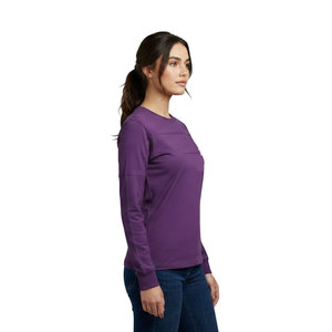 T-shirt pour femme à col rond minimaliste, en tissu biologique écologique, respirant, doux pour la peau, couleur vive, de la marque Solid Trader - Product Image 2