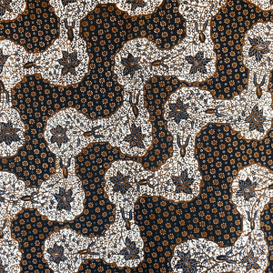 Tissu en coton batik Tulis indonésien artisanal, dessiné à la main, motif Lengko Canthel traditionnel, textile monochromatique de qualité supérieure - Product Image 2