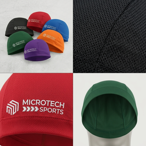 Bonnet de cyclisme léger et respirant en maille, anti-transpiration, sous-casque de course, séchage rapide, fabriqué au Pakistan - Product Image 3