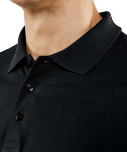 Chemises polo pour hommes grande taille personnalisées de haute qualité, broderie logo personnalisé, couleur unie, tissu respirant. - Product Image 3