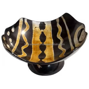 Tazón de cuerno al por mayor, ensalada de frutas, ensalada de verduras, tazón de cuerno de búfalo, cuencos de ensalada para servir, uso de cocina para diseño tallado - Product Image 1