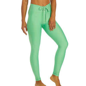 Leggings de Yoga Verdes para Mujer, Cintura Alta, Diseño de Parches, Elásticos, de Longitud Completa, con Spandex/Nylon, Transpirables - Product Image 2